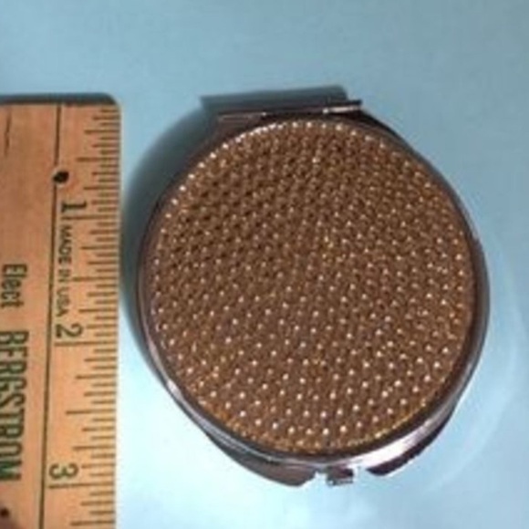 Four small compact makeup purse mirrors Red Glitter Diamond Crystals Hearts - Picture 11 of 16